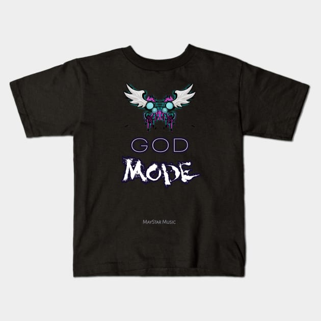 God Mode Gamer Kids T-Shirt by MaystarUniverse